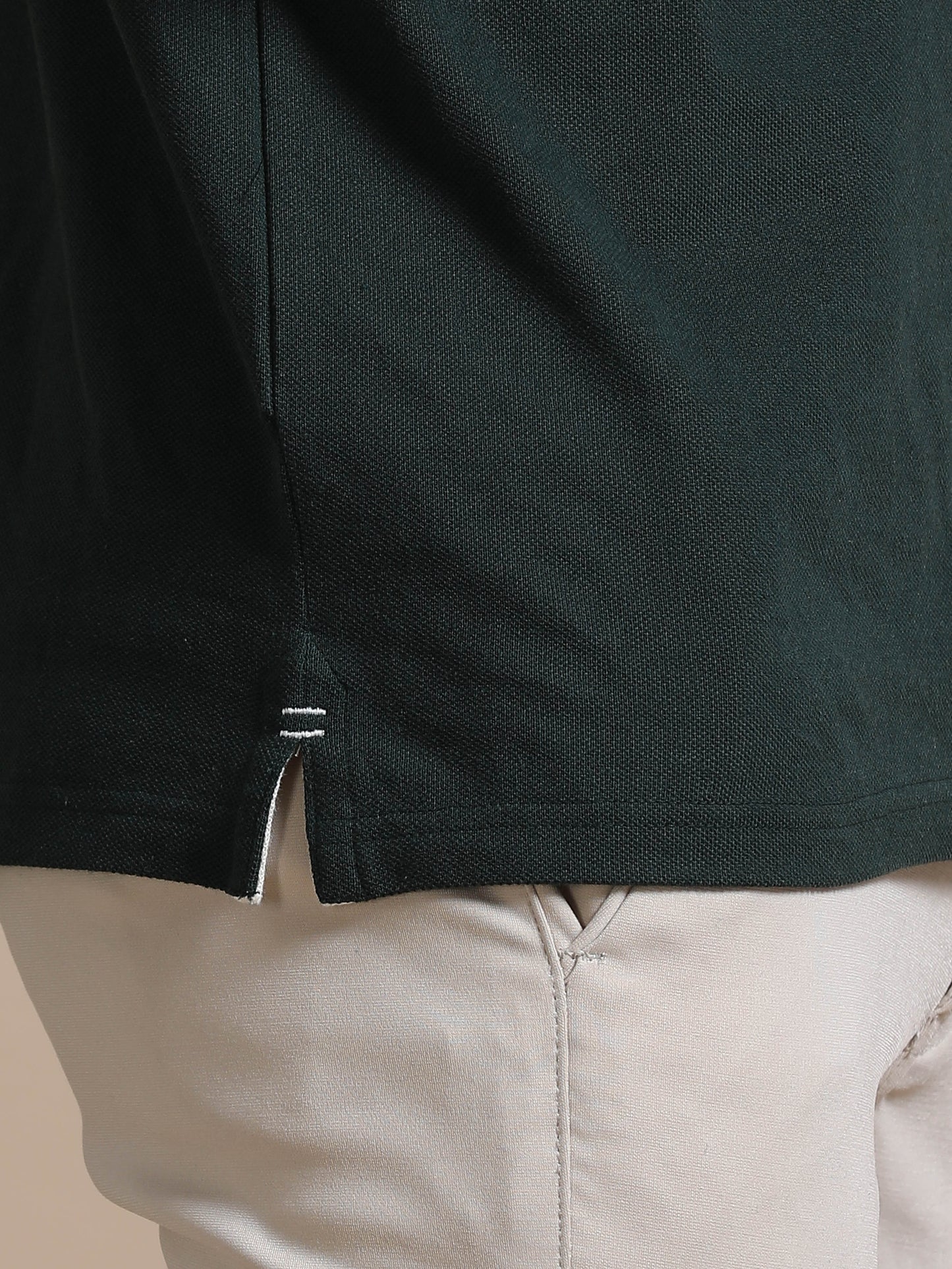 Sustainable Forest Green Men’s Premium Polo T-Shirt | Eco-Friendly Luxury