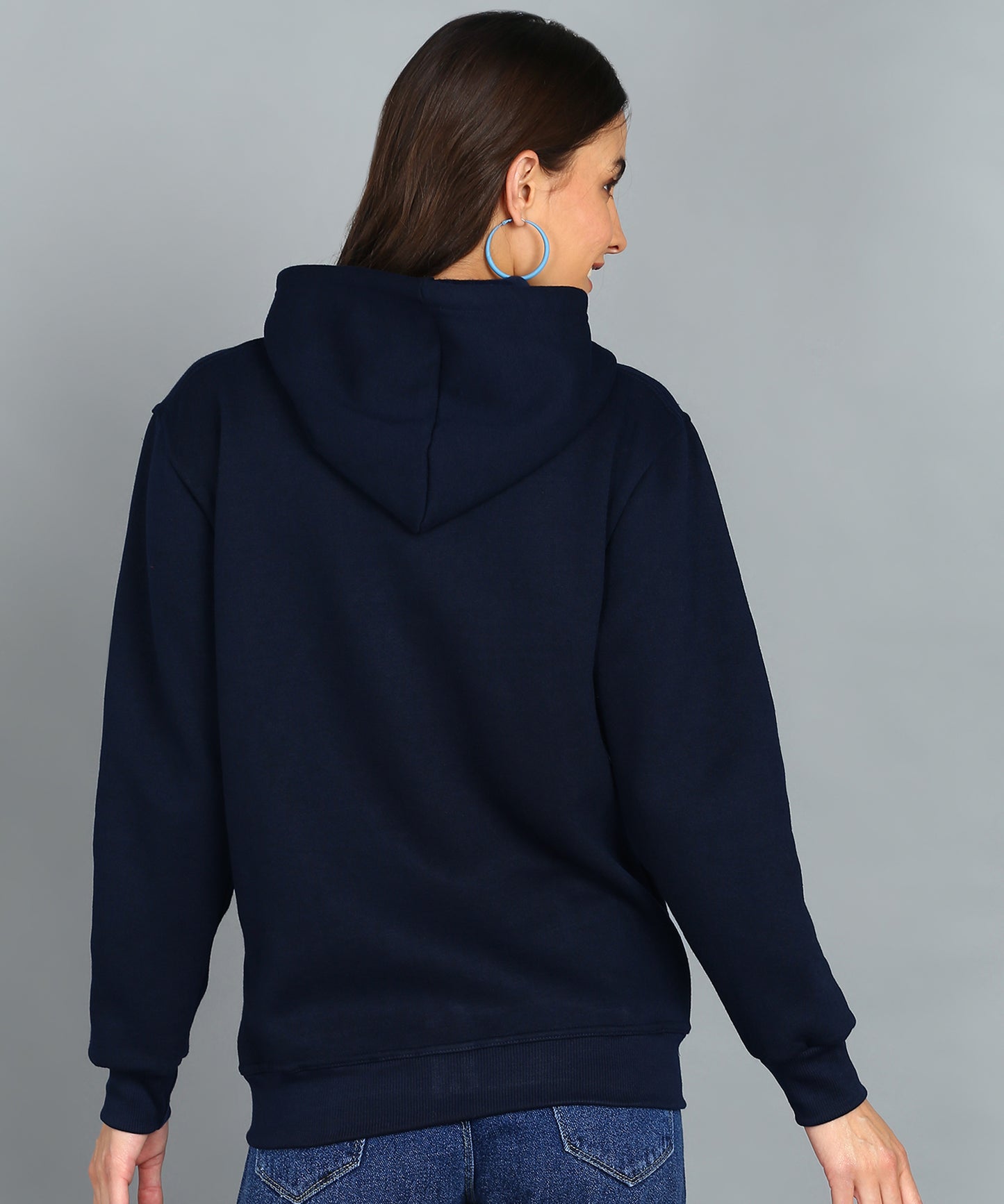 Women’s Plain Zipper Hooded Hoodie Stylish & Comfortable