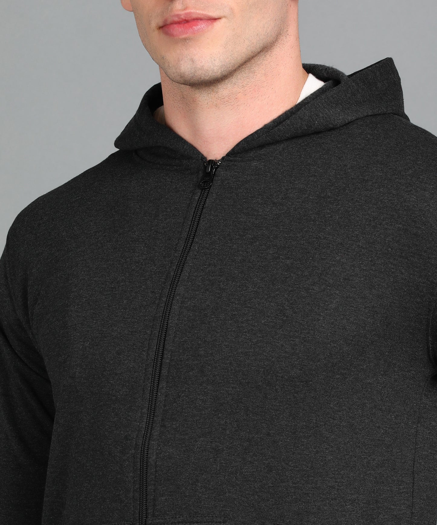 Men’s Plain Comfortable & Stylish Zipper Hooded Hoodie Sweatshirt