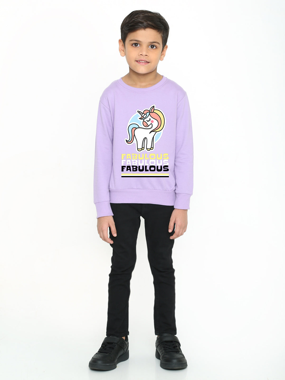 Kids Boys Fabulous Unicorn Graphic Sweatshirt