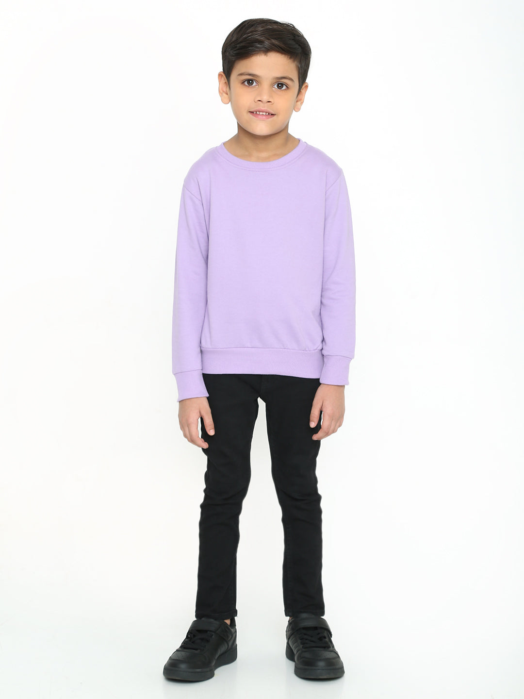 Kids Boys Plain Sweatshirt – Stylish & Comfortable