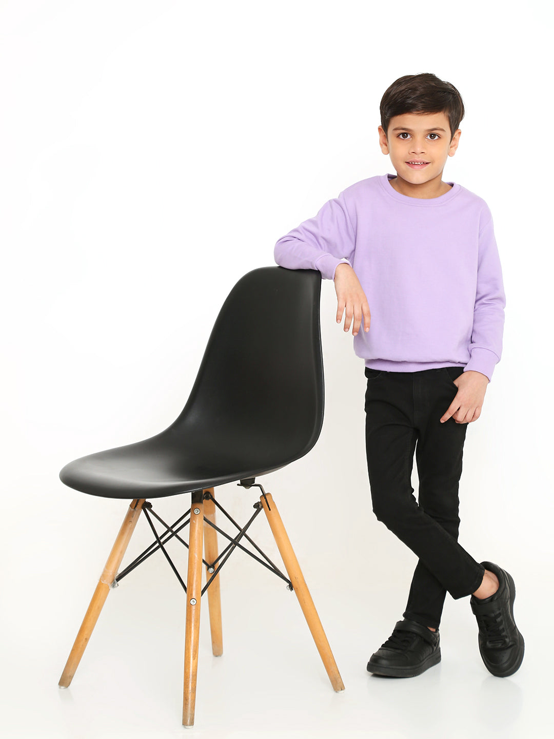 Kids Boys Plain Sweatshirt – Stylish & Comfortable