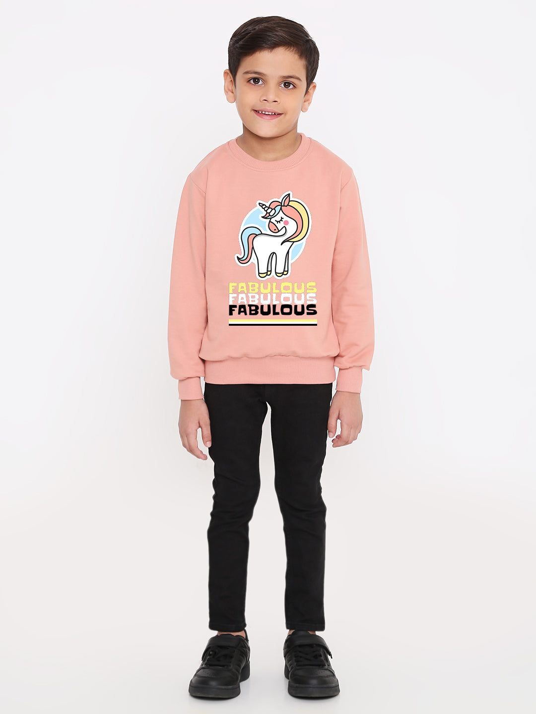 Kids Boys Fabulous Unicorn Graphic Sweatshirt