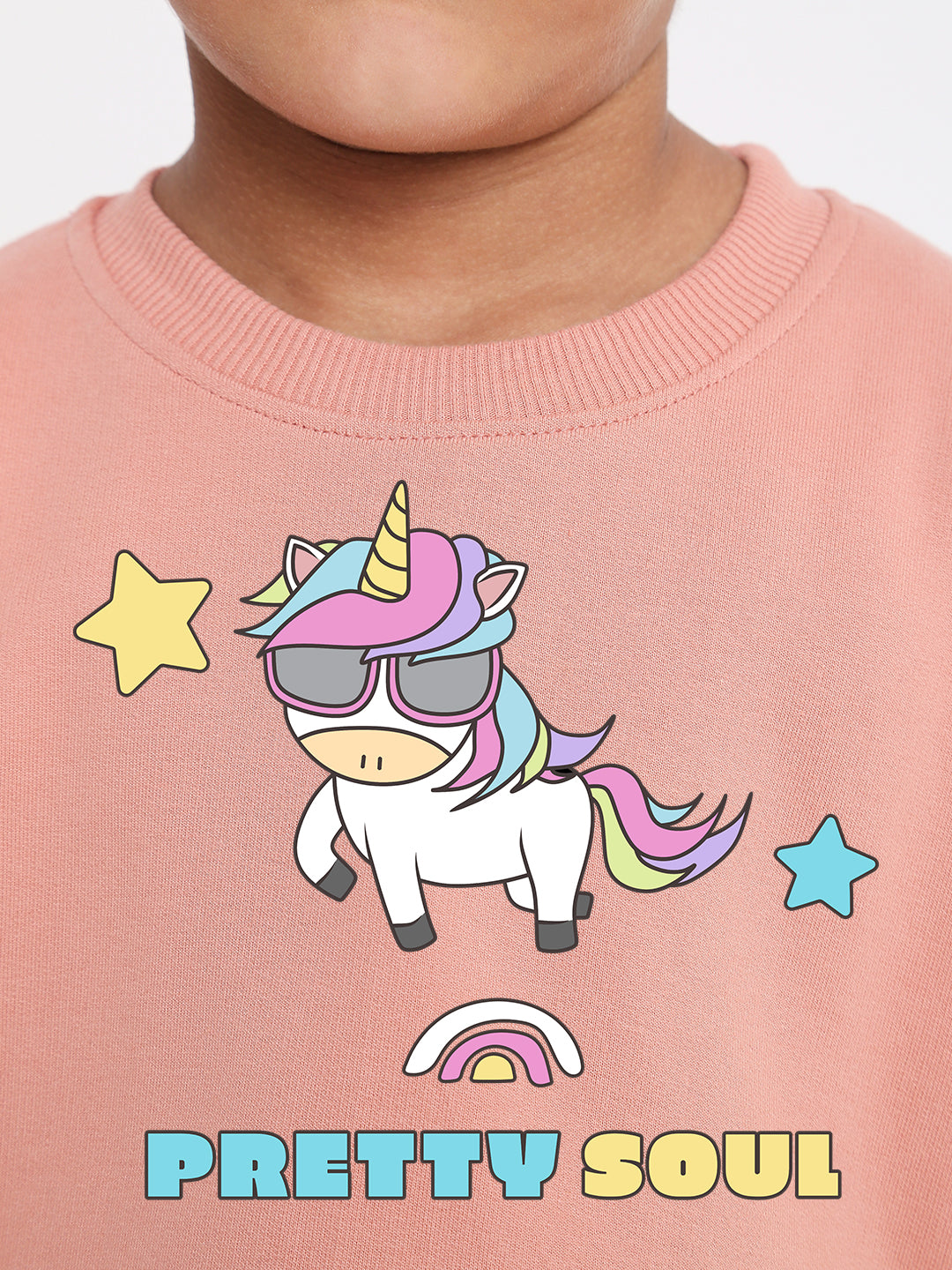 Kids Boys Unicorn Pretty Soul Graphic Sweatshirt