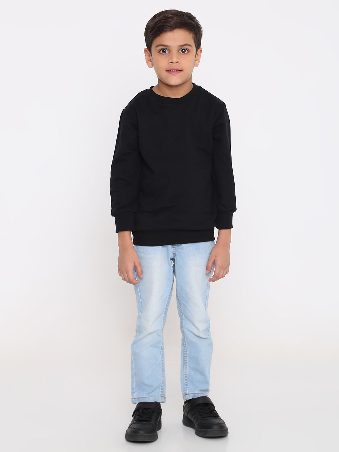 Kids Boys Plain Sweatshirt – Stylish & Comfortable