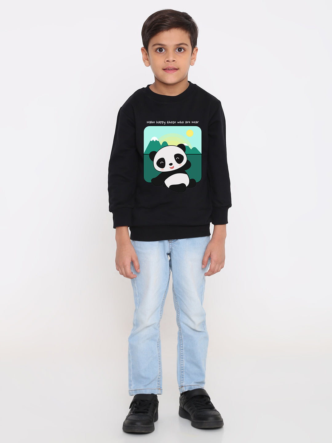 Kids Cute Panda Boys' Graphic Sweatshirt