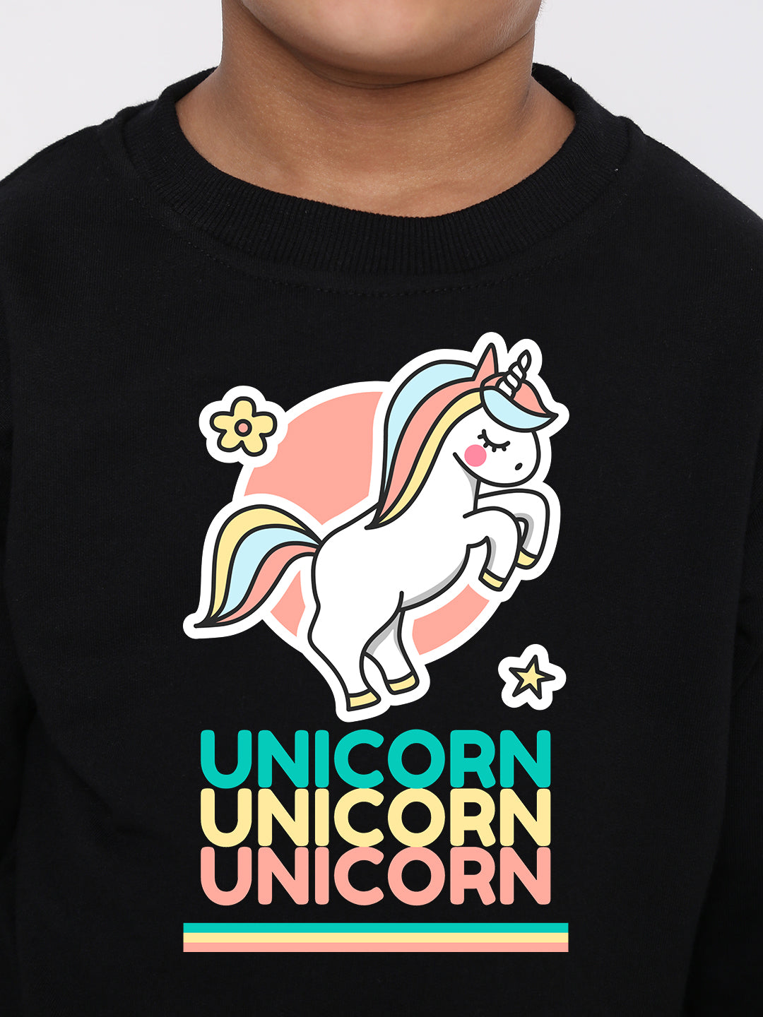 Kids Boys Unicorn Rainbow Graphic Sweatshirt – Stylish & Cozy