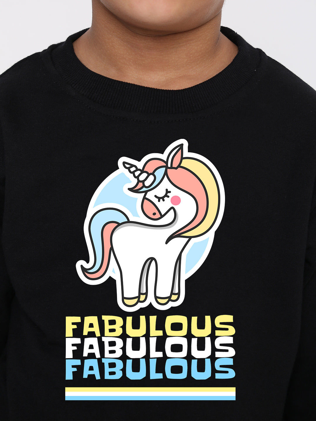 Kids Boys Fabulous Unicorn Graphic Sweatshirt
