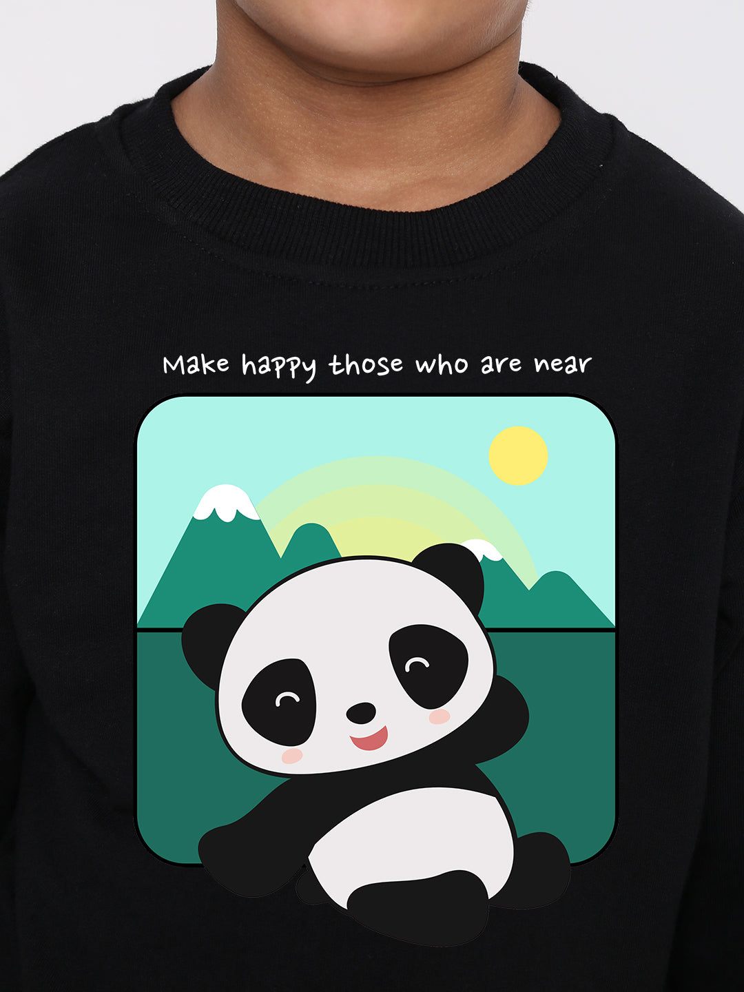 Kids Cute Panda Boys' Graphic Sweatshirt