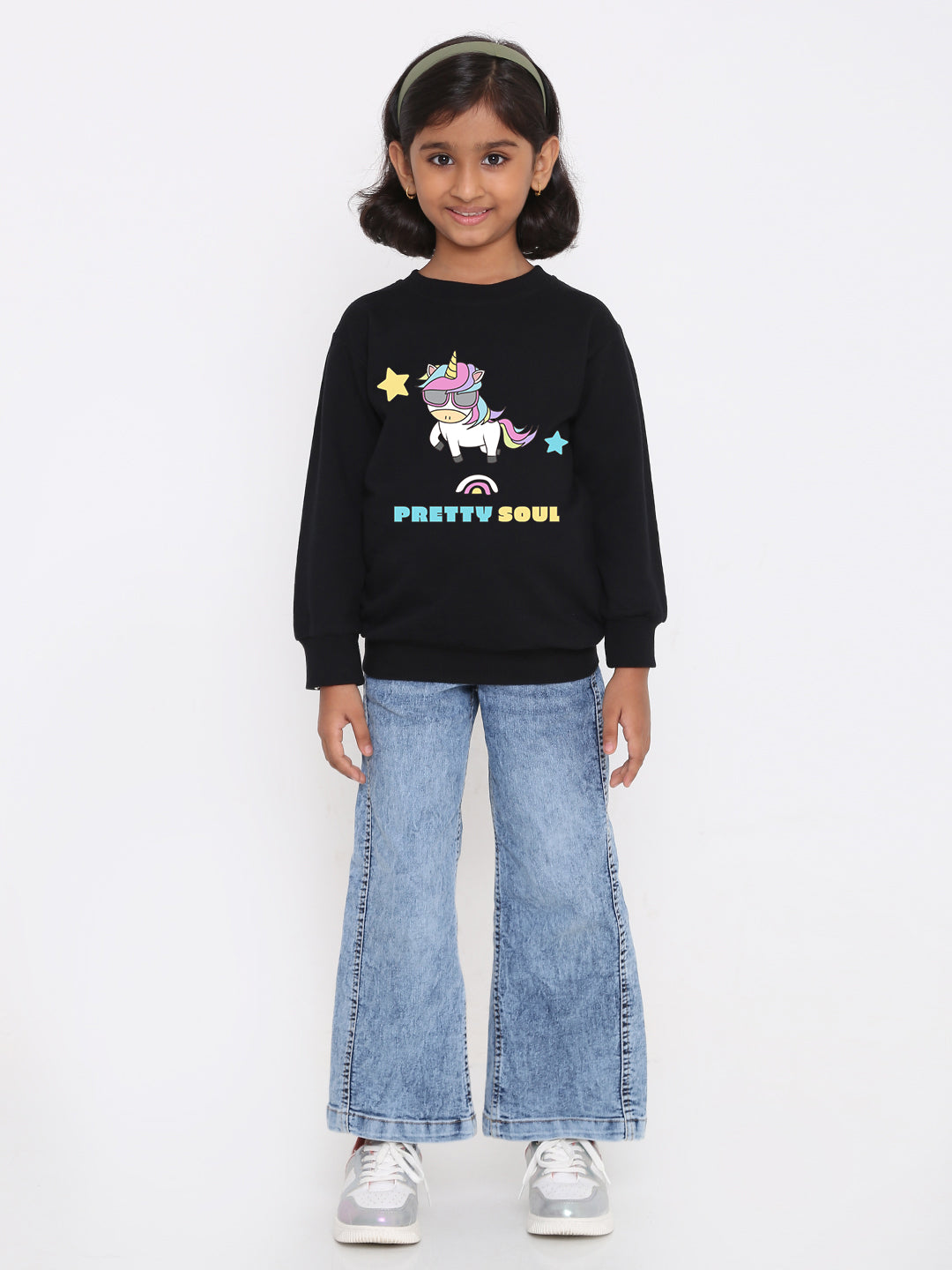 Kids Girls Unicorn Pretty Soul Sweatshirt