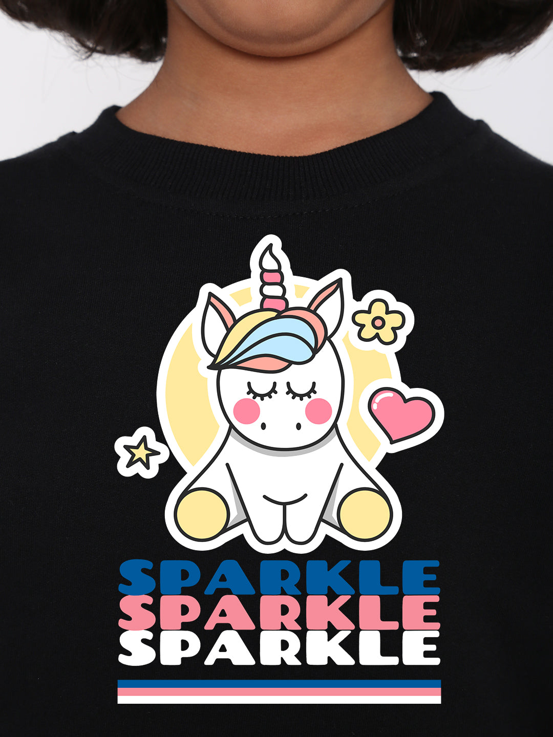 Kids Girls Unicorn Sparkle Sweatshirt