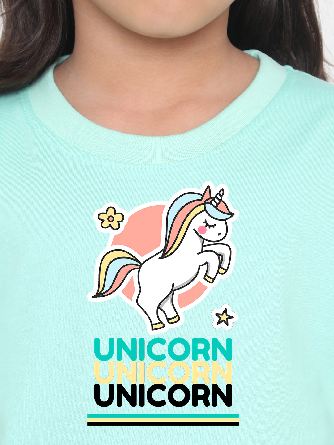 Unicorn Girls Printed T-shirt