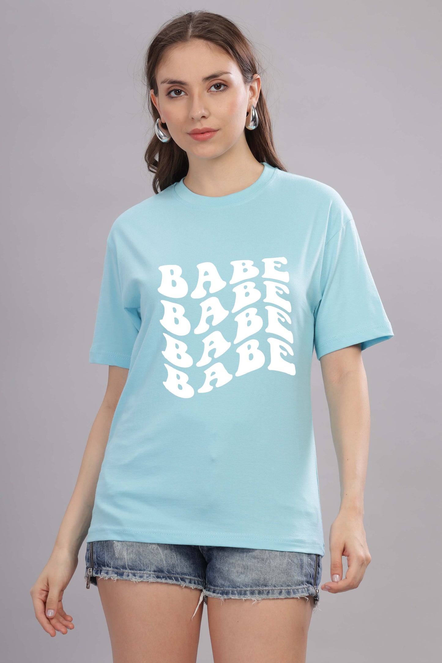 Babe Oversized Baggy Loose Fit T-Shirt