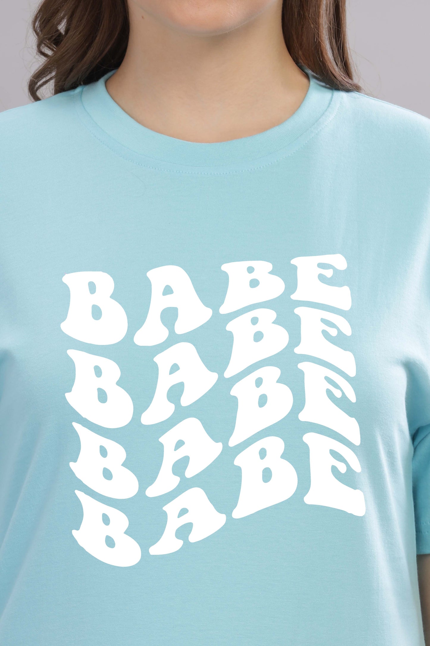 Babe Oversized Baggy Loose Fit T-Shirt