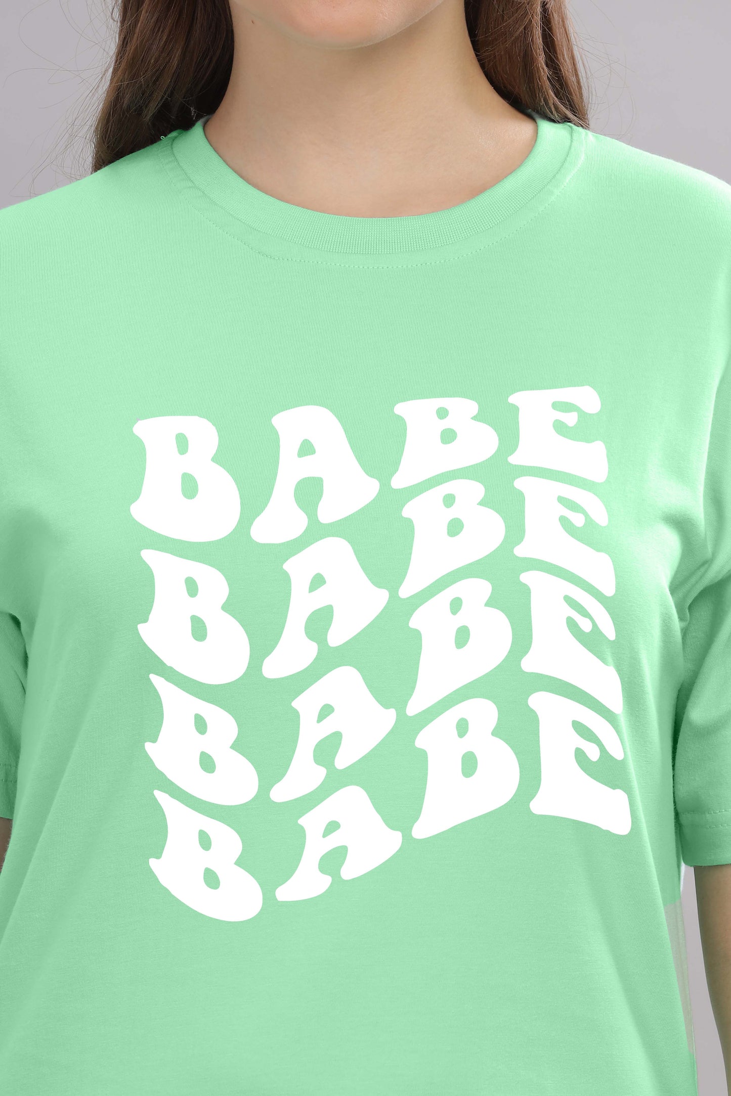 Babe Oversized Baggy Loose Fit T-Shirt