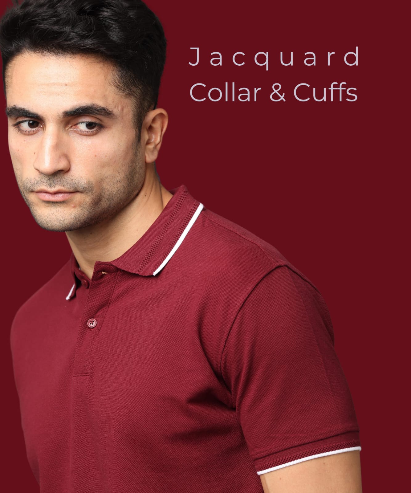 Men French Wine Premium Tipping Polo T-shirt