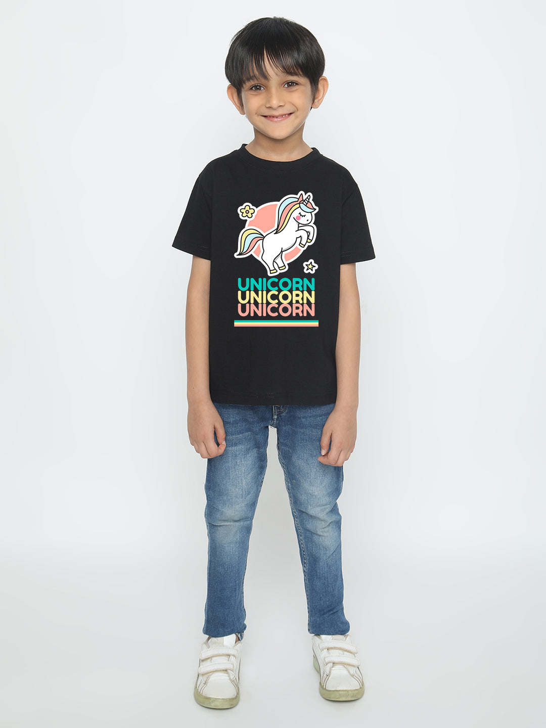 Kids Boys' Unicorn T-Shirt - Soft Cotton
