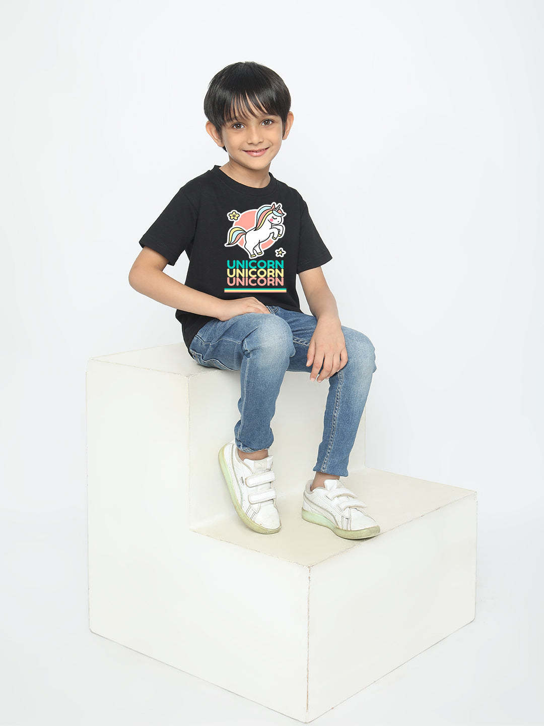 Kids Boys' Unicorn T-Shirt - Soft Cotton