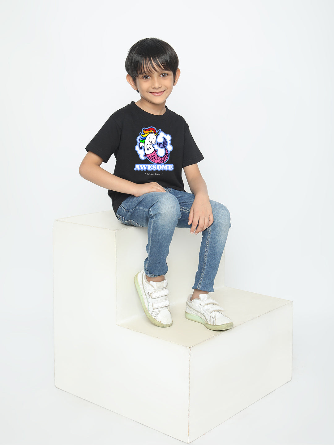 Kids Boys' Awesome Mermicorn T-Shirt | Fun & Comfortable