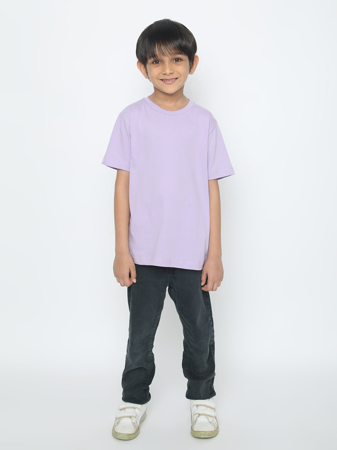 Kids Boys Pure Cotton Plain T-shirt