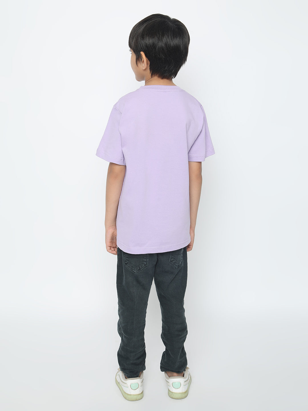 Kids Boys Pure Cotton Plain T-shirt