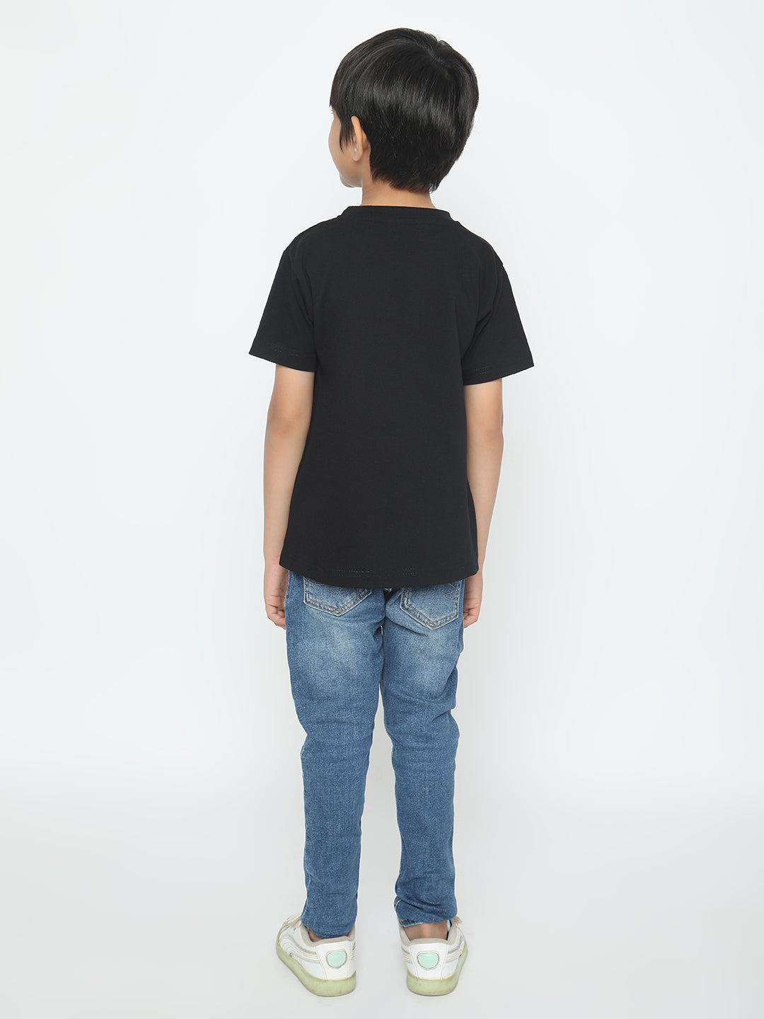 Kids Boys Pure Cotton Plain T-shirt