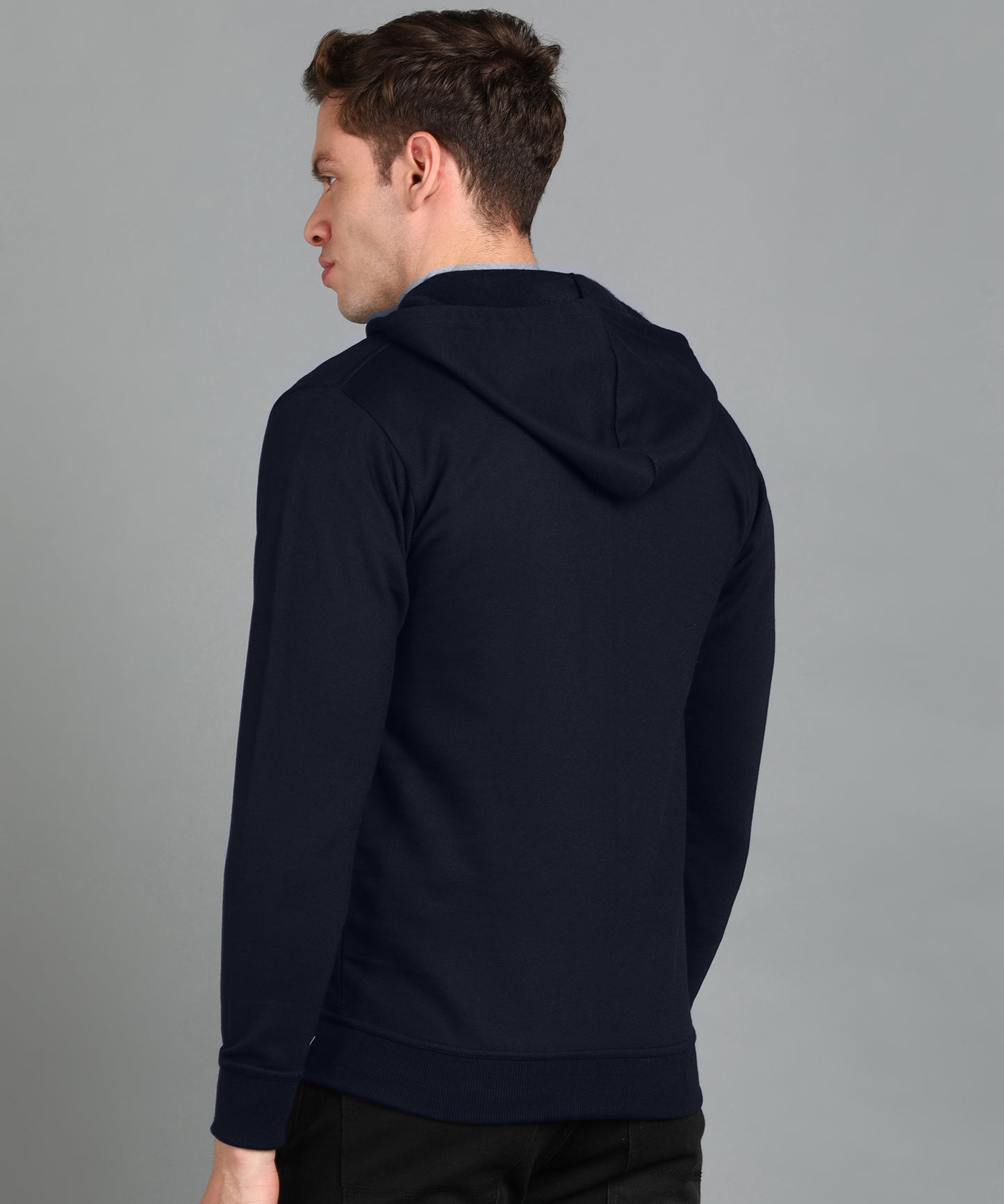 Men’s Plain Comfortable & Stylish Zipper Hooded Hoodie Sweatshirt