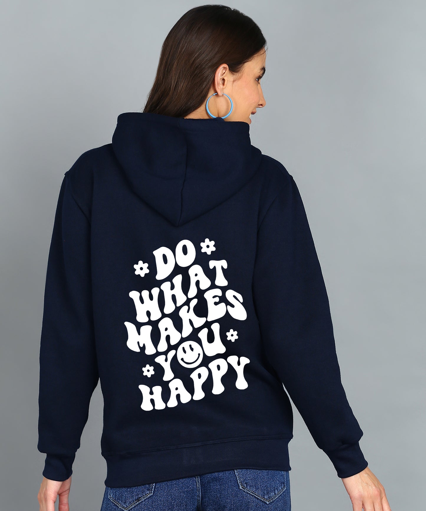 Do What Makes You Happy Women’s Cozy & Stylish Zipper Hooded Hoodie