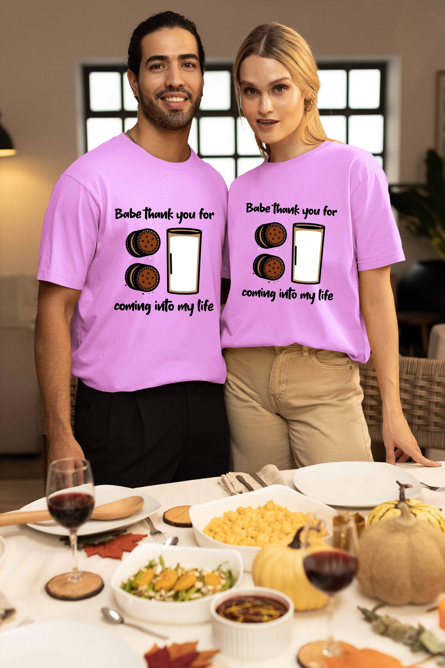 Cookies & Milk Couple Super Combed Cotton Oversized Baggy Fit T-Shirts