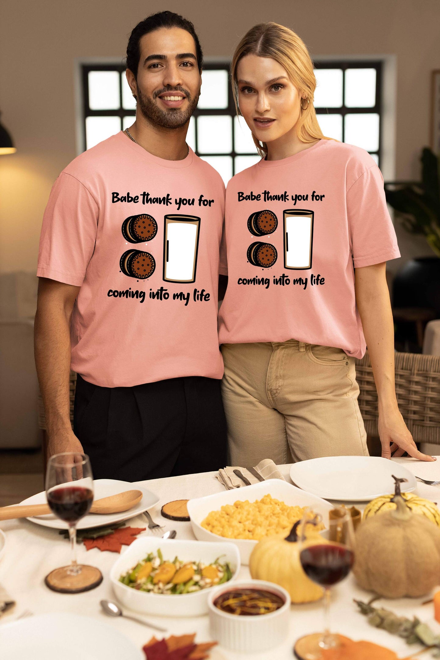 Cookies & Milk Couple Super Combed Cotton Oversized Baggy Fit T-Shirts