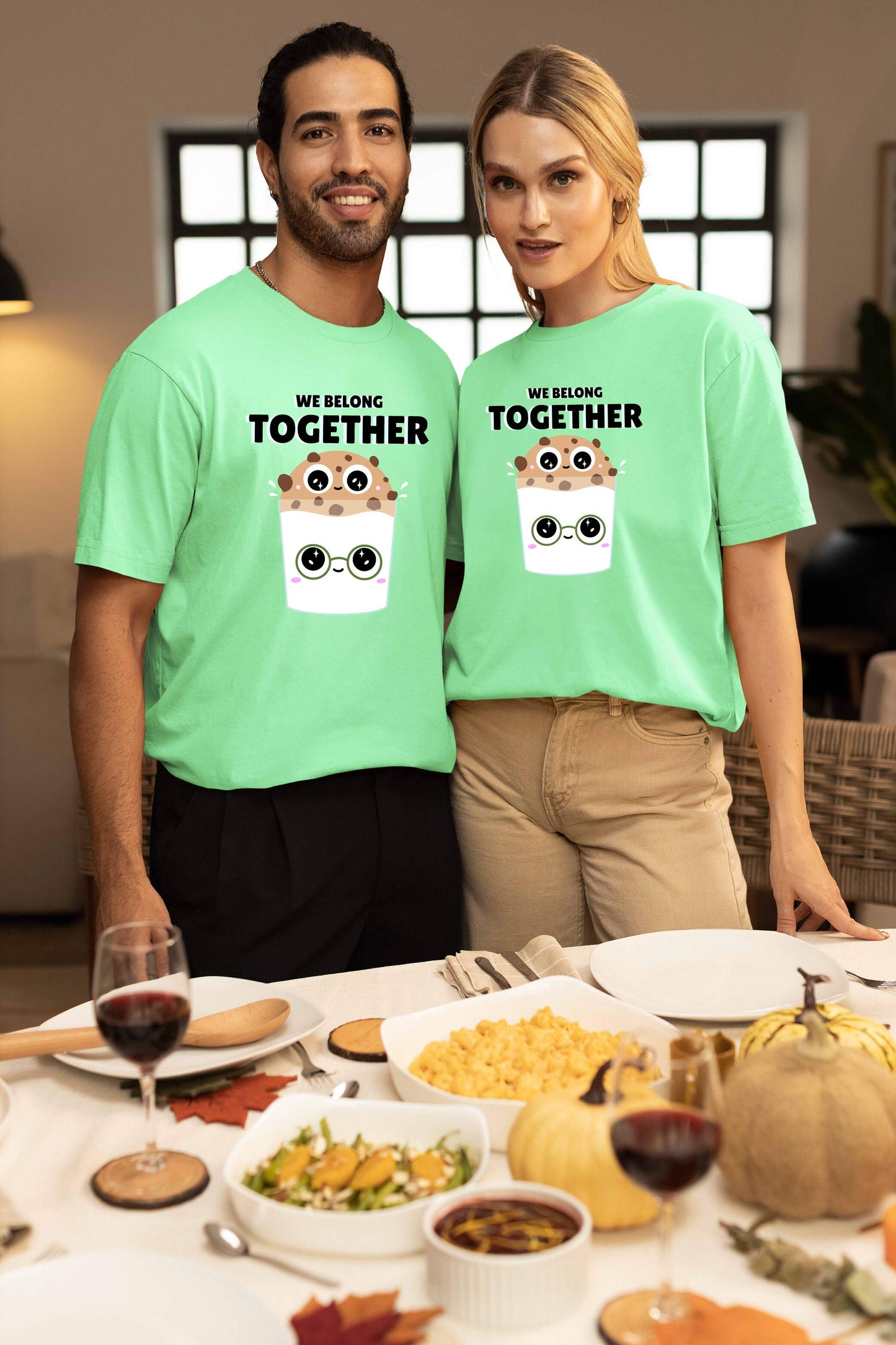 We Belong Together Couple Oversized T-Shirts | Super Combed Cotton
