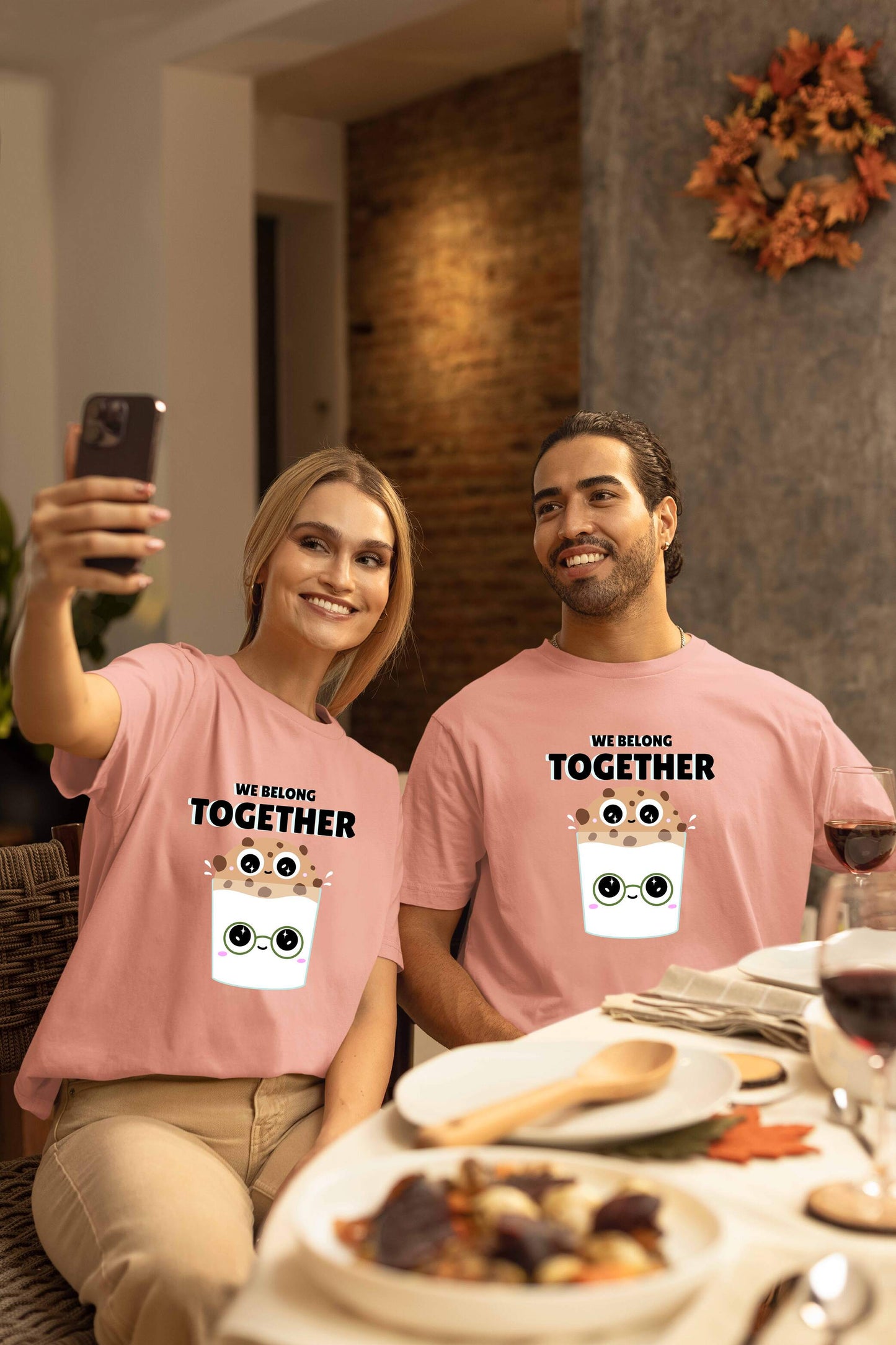 We Belong Together Couple Oversized T-Shirts | Super Combed Cotton
