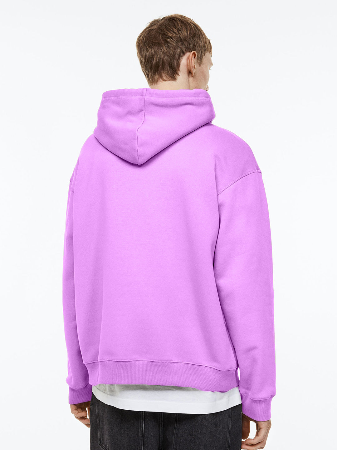 Men Plain Solid Pullover Hooded Hoodie Sweatshirt with 2 Kangaroo Pockets