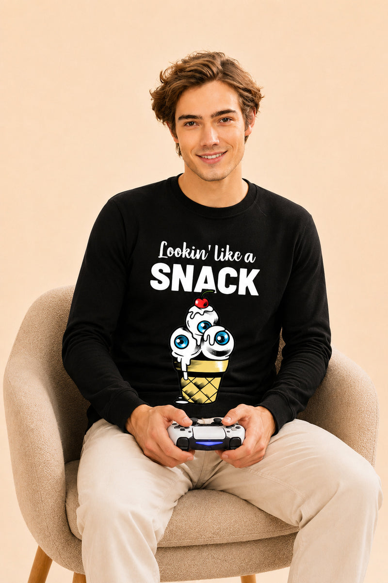 Looking Like A Snack Printed Men’s Full Sleeve Premium Pure Cotton Sweatshirt
