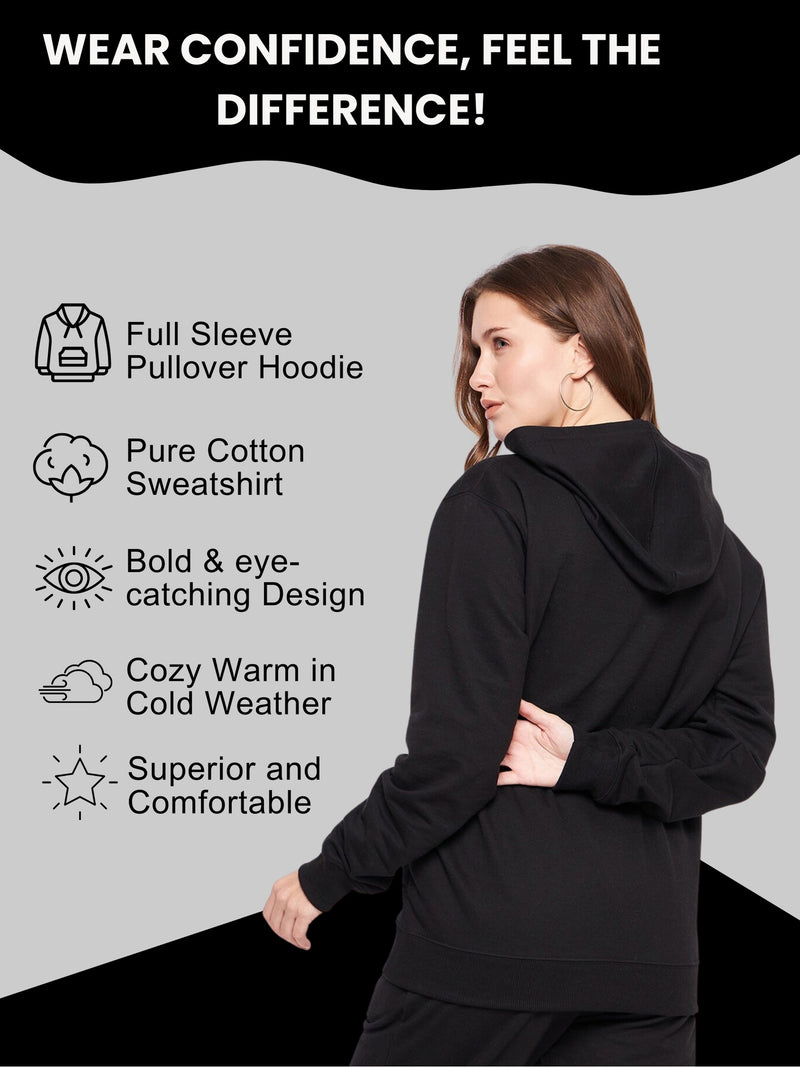 Women Plain Solid Pullover Hooded Hoodie Sweatshirt with 2 Kangaroo Pockets