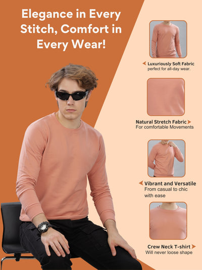 Men’s Solid Stylish Look Full Sleeve Premium Comfort Sweatshirt