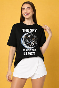 The Sky is The Limit Printed Oversized Baggy Loose Fit T-Shirt
