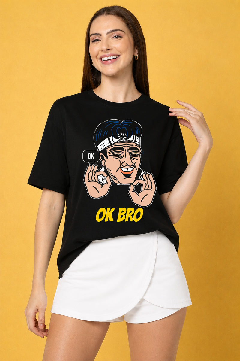 OK Bro Oversized Baggy Loose Fit T-Shirt