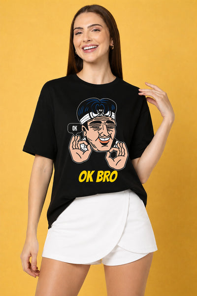 OK Bro Oversized Baggy Loose Fit T-Shirt