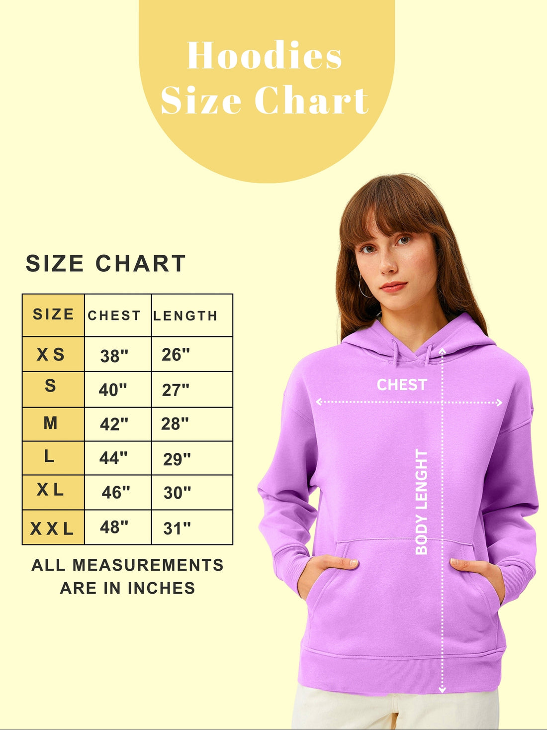 Women Plain Solid Pullover Hooded Hoodie Sweatshirt with 2 Kangaroo Pockets