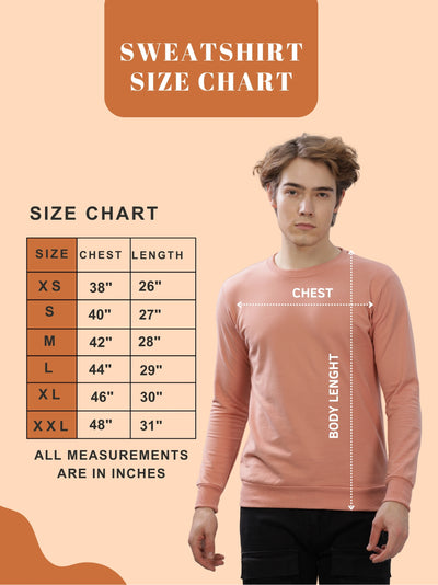 Men’s Solid Stylish Look Full Sleeve Premium Comfort Sweatshirt