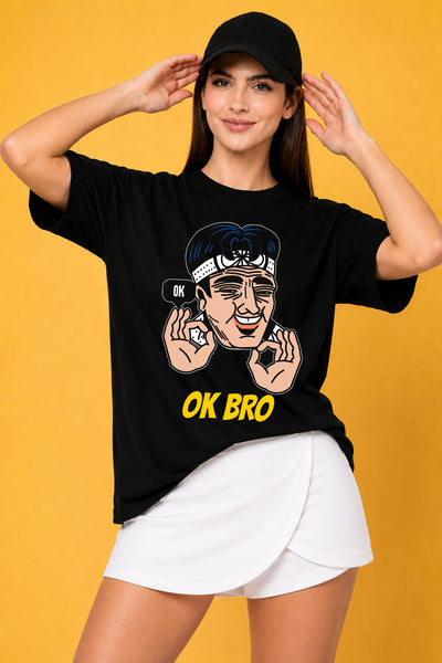 OK Bro Oversized Baggy Loose Fit T-Shirt