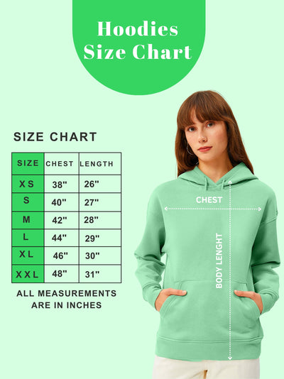 Women Plain Solid Pullover Hooded Hoodie Sweatshirt with 2 Kangaroo Pockets