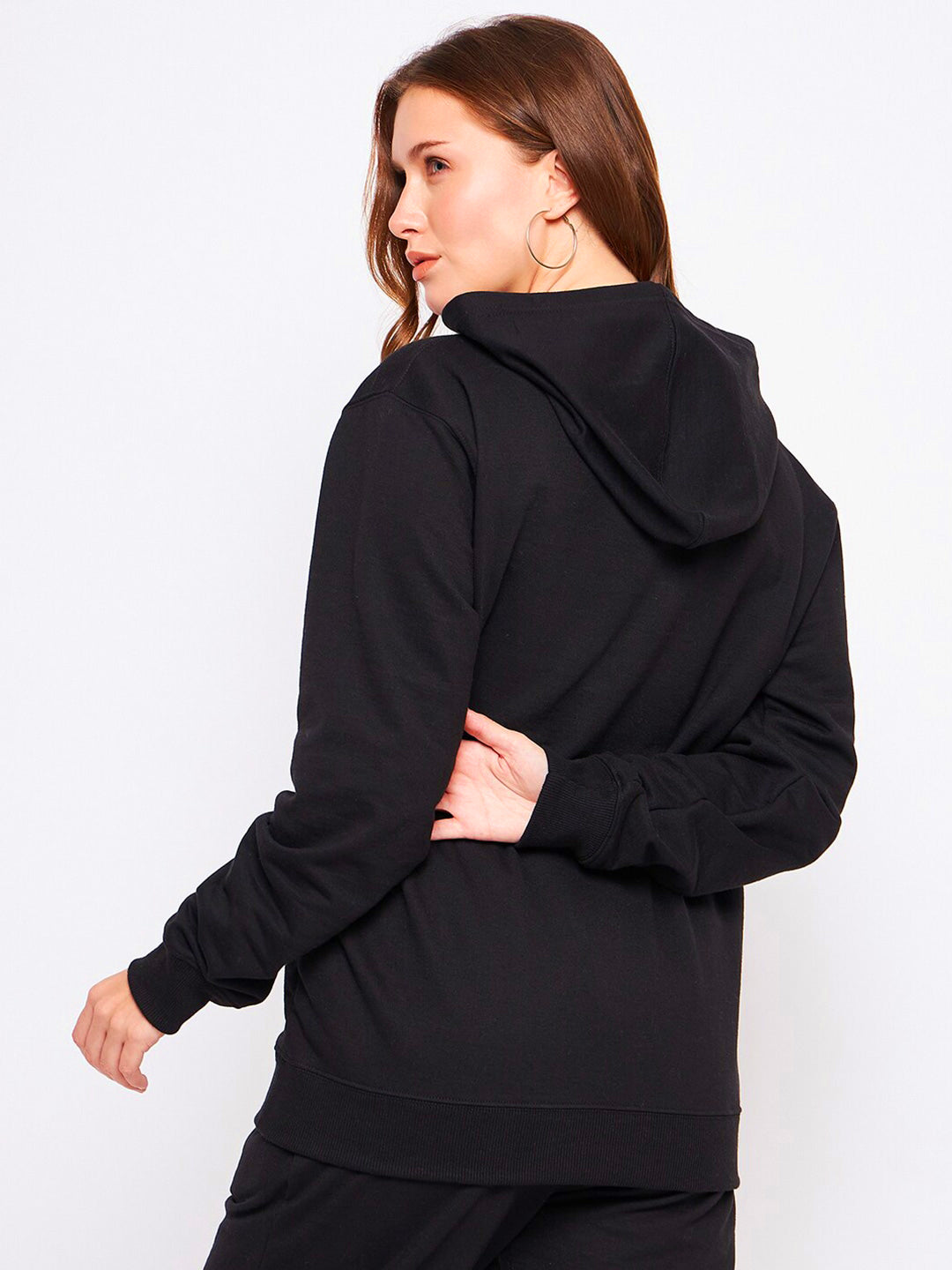 Women Plain Solid Pullover Hooded Hoodie Sweatshirt with 2 Kangaroo Pockets