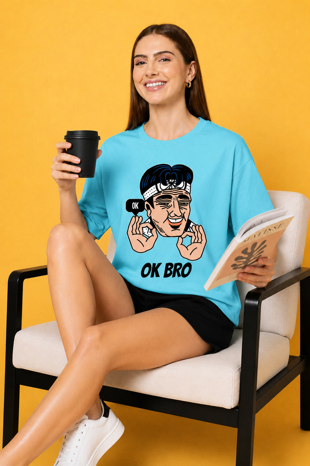 OK Bro Oversized Baggy Loose Fit T-Shirt