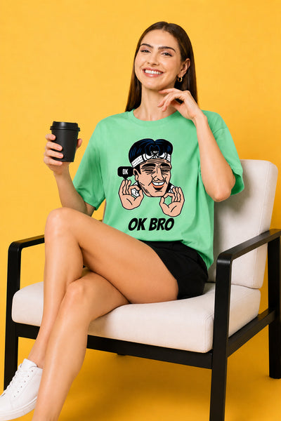 OK Bro Oversized Baggy Loose Fit T-Shirt