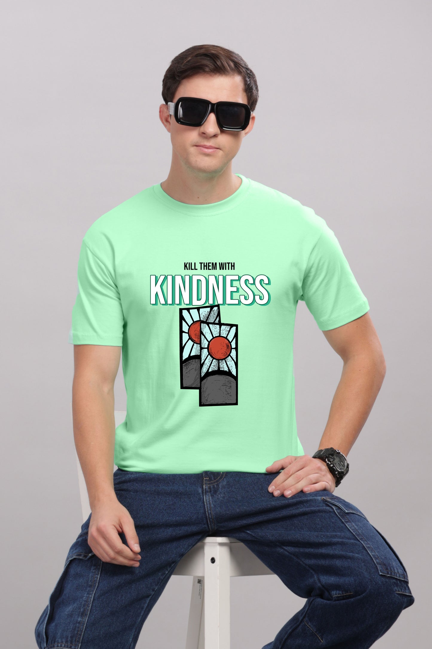 Men’s Printed Oversized Baggy Fit Rich Soft Cotton Fabric T-shirt