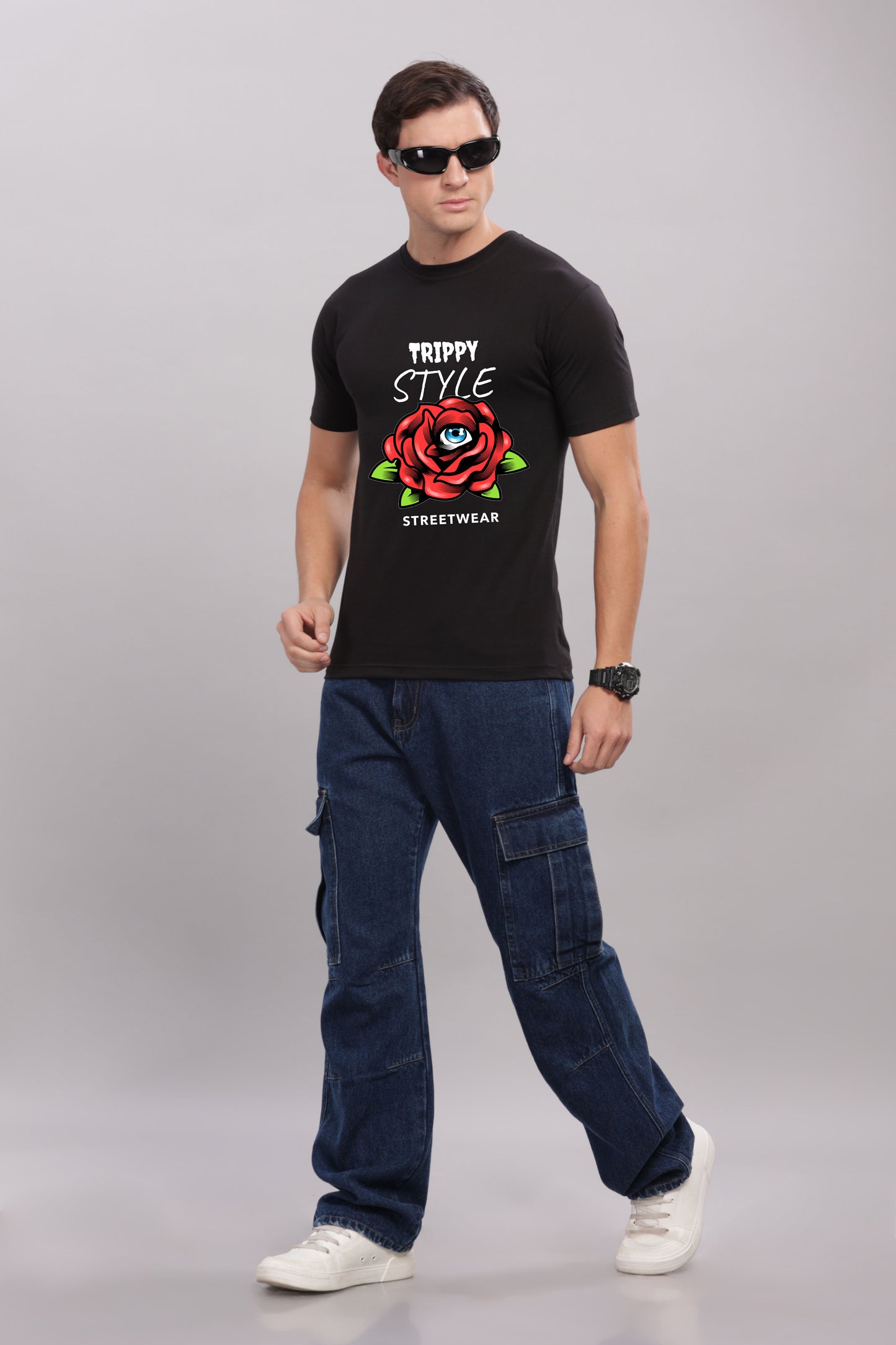 Men’s Printed Oversized Baggy Fit Rich Soft Cotton Fabric T-shirt