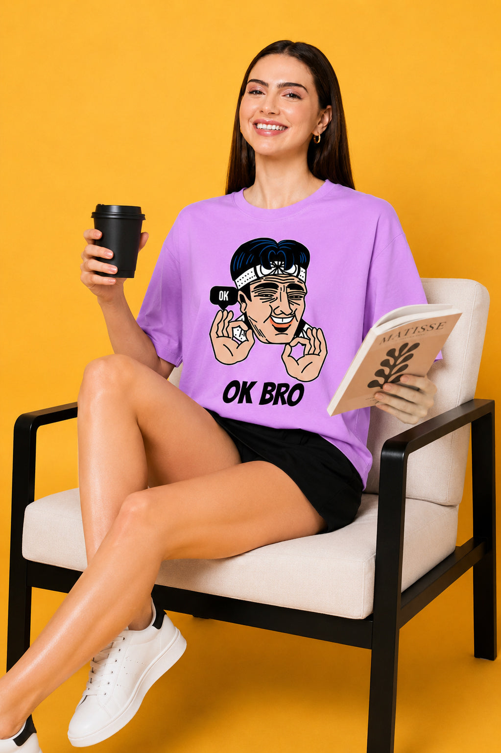 OK Bro Oversized Baggy Loose Fit T-Shirt