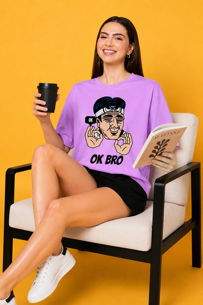 OK Bro Oversized Baggy Loose Fit T-Shirt
